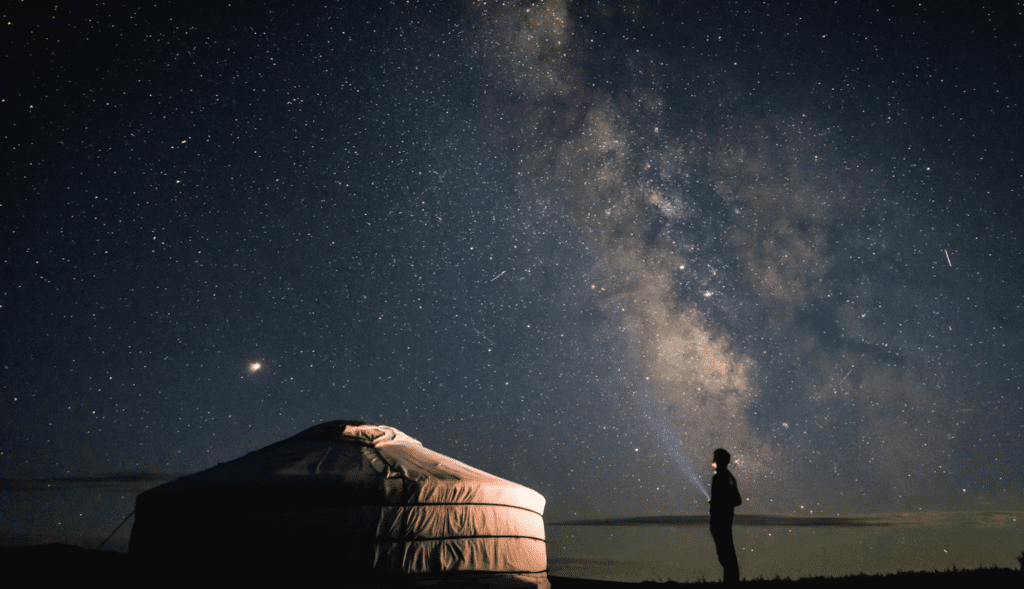 Mongolia travel guide - Milky Way over a traditional ger